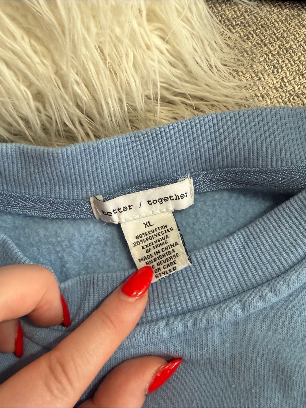 The Hamptons Light Blue Sweatshirt - Embroidered - Picture 5 of 8